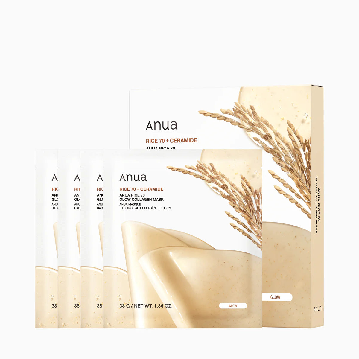 Anua-Rice 70 Glow Collagen Mask