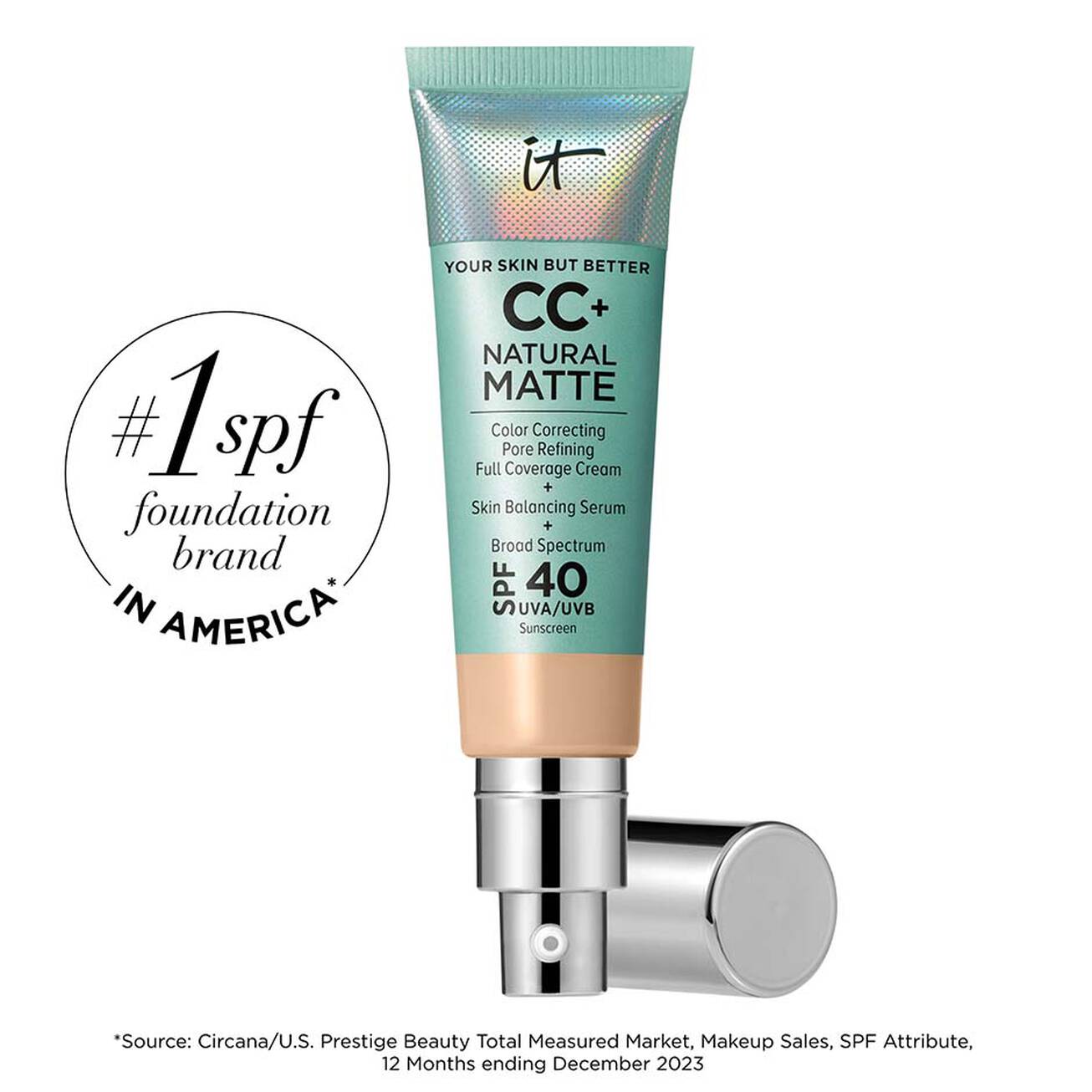 IT COSMETICS - CC+ CREAM NATURAL MATTE (BASE DE MAQUILLAJE CON FPS 40)