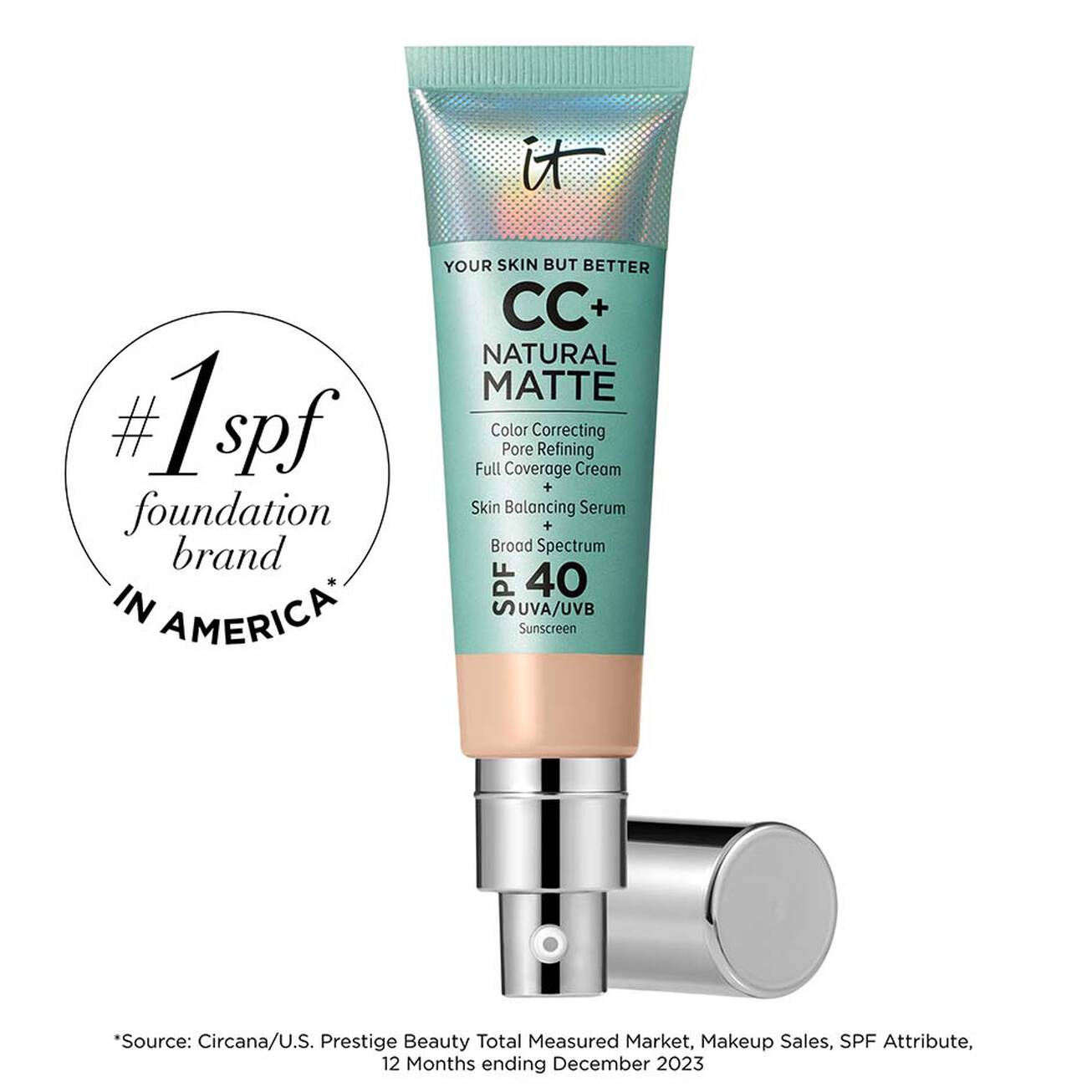 IT COSMETICS - CC+ CREAM NATURAL MATTE (BASE DE MAQUILLAJE CON FPS 40)