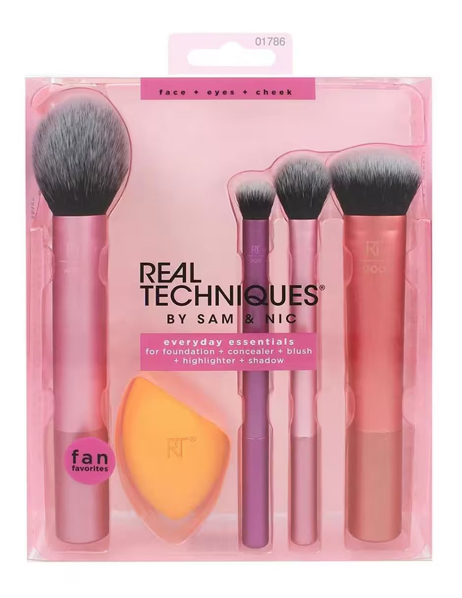 REAL TECHNIQUES-Essentials Makeup Brush Set