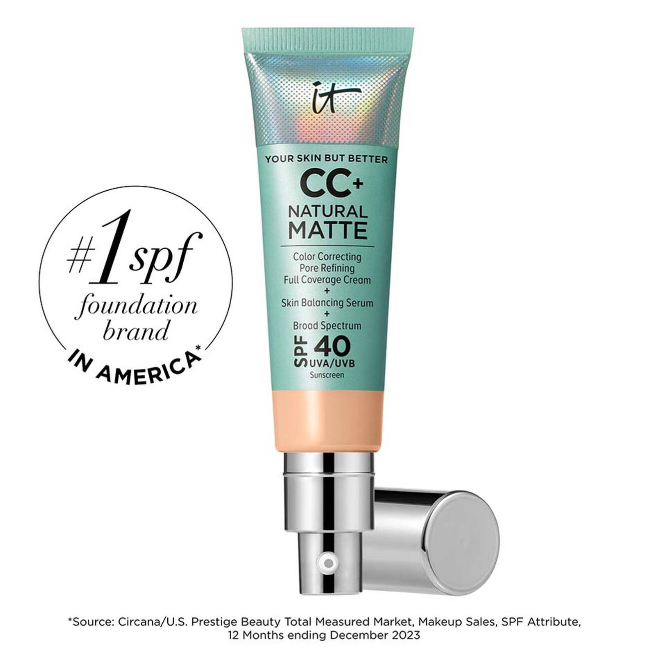IT COSMETICS - CC+ CREAM NATURAL MATTE (BASE DE MAQUILLAJE CON FPS 40)