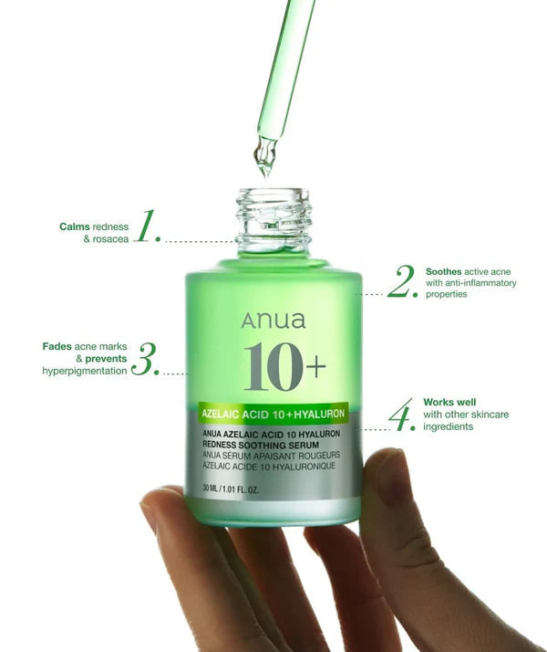 ANUA - Azelaic Acid 10 Hyaluron Redness Soothing Serum