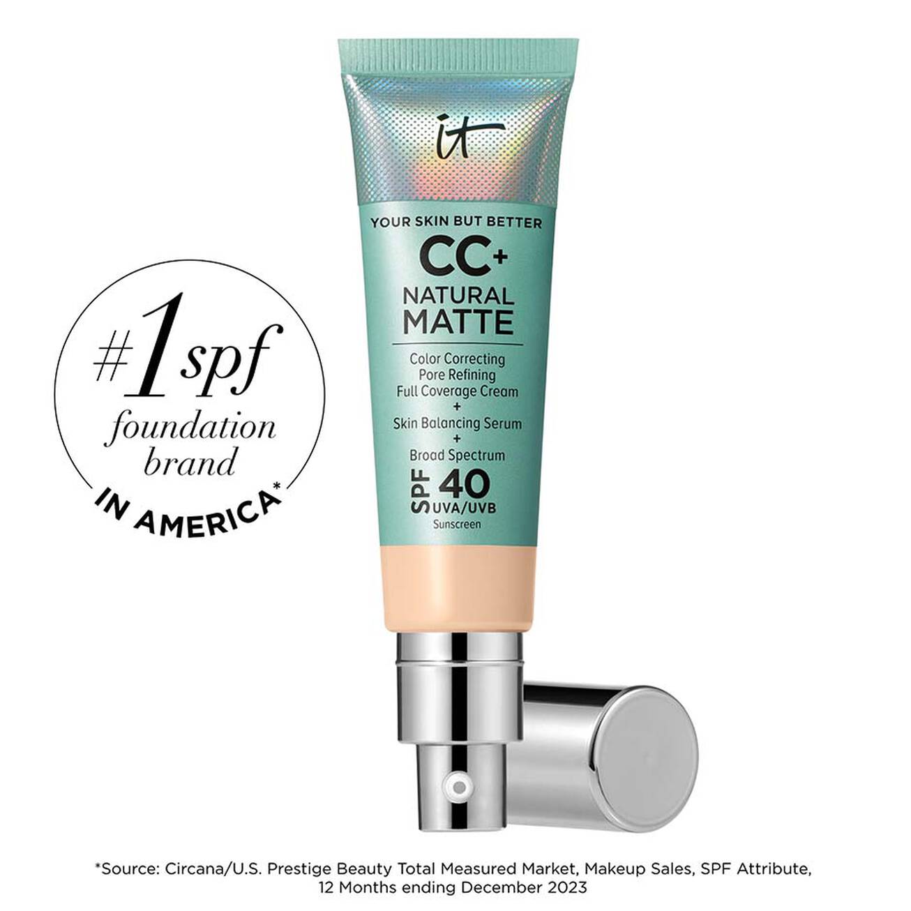 IT COSMETICS - CC+ CREAM NATURAL MATTE (BASE DE MAQUILLAJE CON FPS 40)