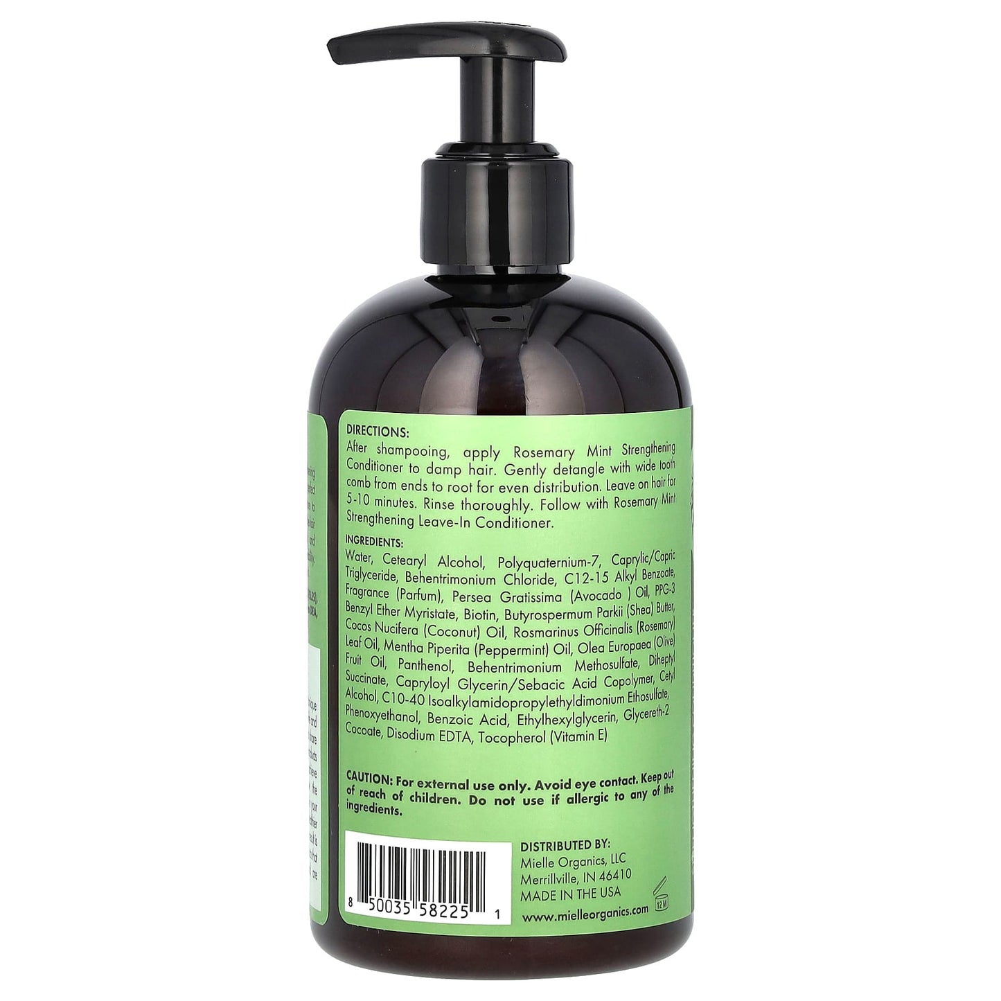 Mielle - Acondicionador fortalecedor, Mezcla de romero y menta, 355 ml (12 oz. líq.)