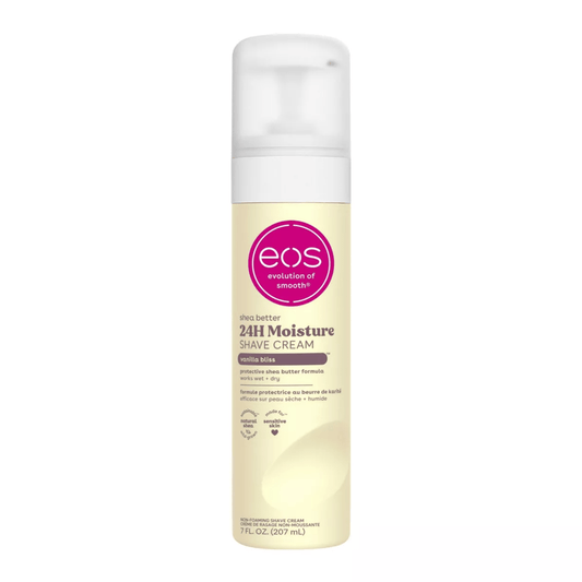EOS - Crema de afeitar hidratante 24 horas Shea Better Vanilla Bliss - 207 ml
