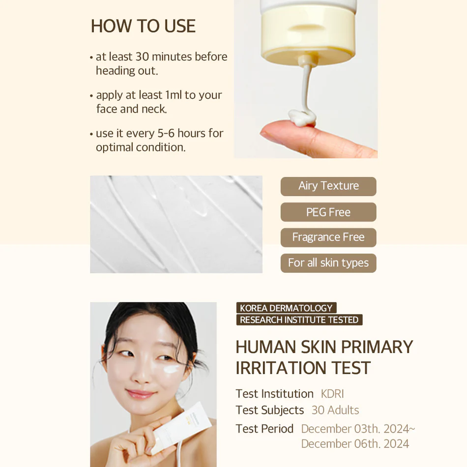 MIXSOON - Bean Sun Serum SPF 50+ PA++++ 50 ML | Protector Solar